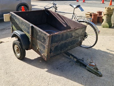 Lot 951 - A well used trailer with hook up (untested)...