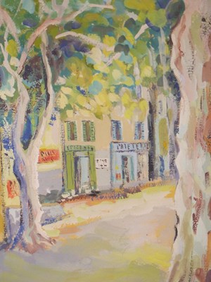 Lot 1424 - Charles Piat (20th century), 'Vino sur Verdon',...