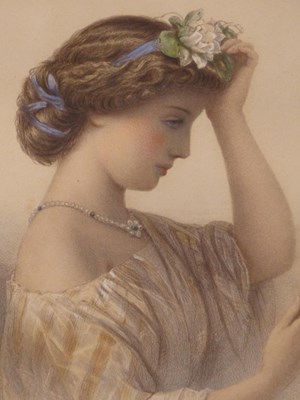 Lot 1428 - Augustus Jules Bouvier (1825-1881), a lady...