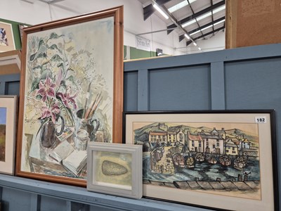 Lot 182 - Nigel Fletcher. A large watercolour still life...