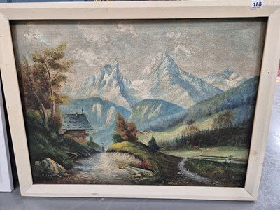 Lot 188 - R. Longer, 20th century school, an alpine...