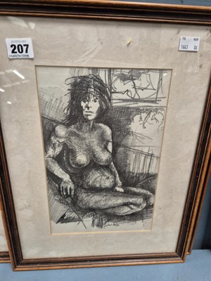 Lot 207 - Michael Duchy? 20th-century school, seated...