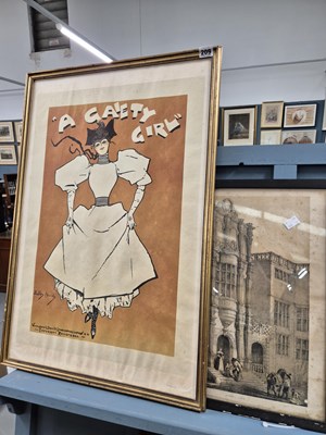 Lot 209 - After Dudley Hardy, 'Gaity Girl', colour...