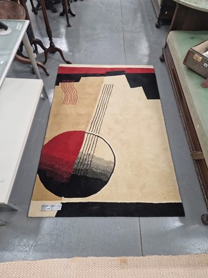 Lot 1470 - A contemporary rug of Art Deco design 184 × 123cm