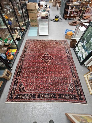 Lot 1491 - A Persian Hamadan carpet 295 × 228cm