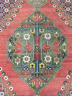 Lot 1494 - An unusual, finely woven antique Persian rug...