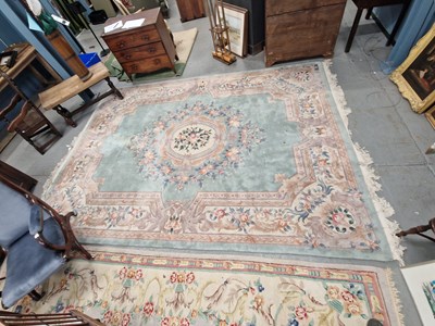 Lot 1502 - A Chinese carpet of Aubusson design 376 × 278cm