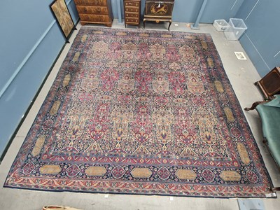 Lot 1506 - An unusual antique oriental carpet of Persian...