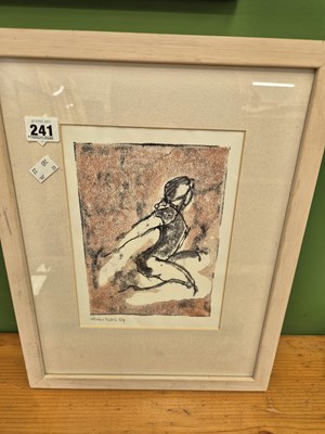 Lot 241 - A vintage lithograph signed Airan Miles '04
