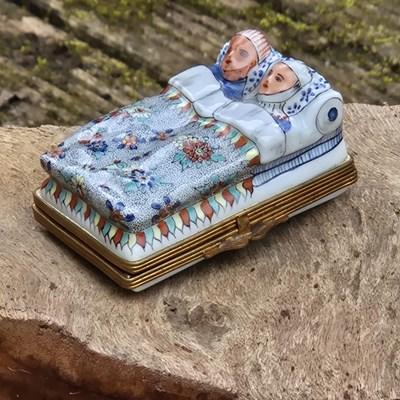 Lot 24 - Behind closed doors, even porcelain couples...