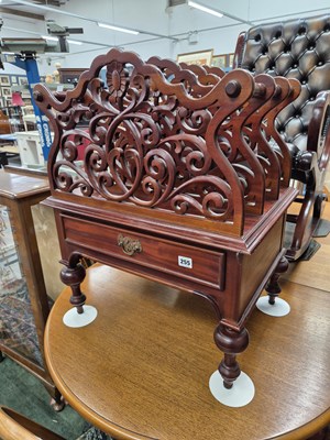 Lot 255 - A 19th-century style hardwood Canterbury H 70...