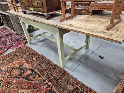 Lot 264 - An antique large pine country house scullery/...