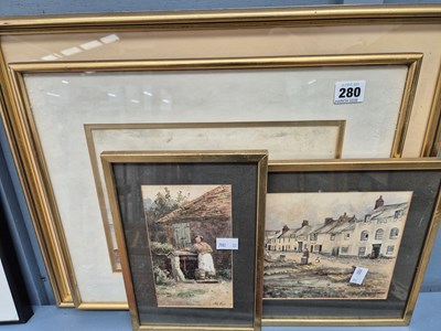 Lot 280 - Thomas Pyne (1843-1935) 'Girl by a Well',...