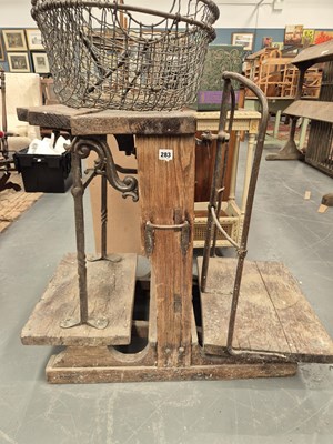 Lot 283 - A Victorian country house platform scale H 90...