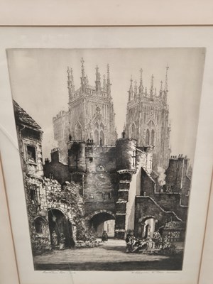 Lot 299 - A large etching, signed and titled