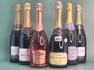 Lot 402 - Champagne and Sparkling Wine: Jacquart Brut...