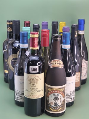 Lot 406 - Wine and liqueurs: Chateau Grand Corbin St...