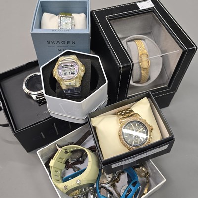 Lot 1190 - A collection of wristwatches; Tissot, Samsung...