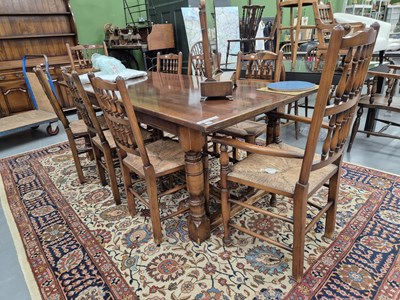 Lot 323 - A good quality 18th century style oak...