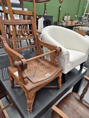 Lot 331 - A late Victorian child's chair and a modern...