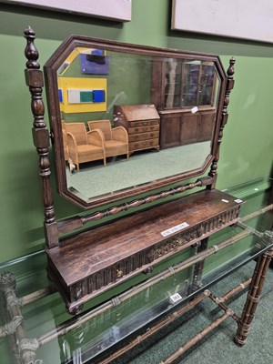 Lot 364 - A large dressing table swing mirror H 70 W 83...