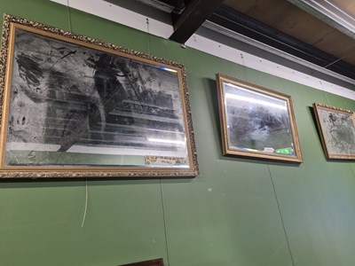 Lot 377 - Three gilt framed wall mirrors