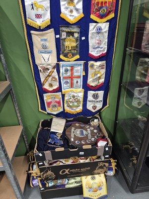 Lot 423 - A large collection of Lions Club regalia and...