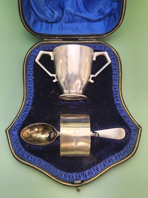 Lot 54 - A charming Edwardian silver set recalling the...