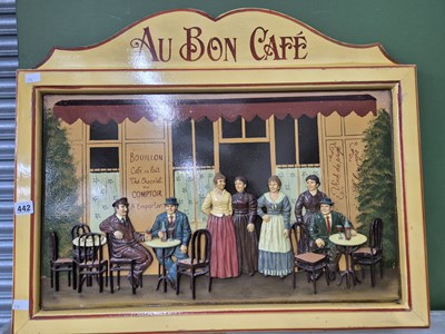 Lot 442 - An antique style cafe sign