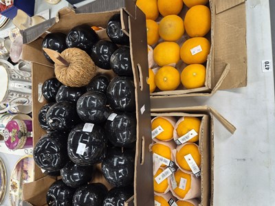 Lot 470 - Three trays of artificial fruit