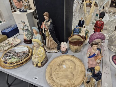Lot 491 - A selection of royal figurines by Doulton,...