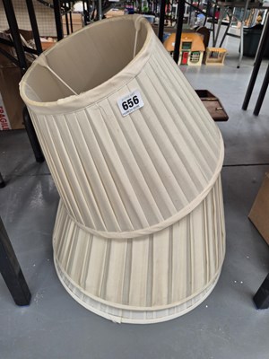 Lot 656 - Three pleated light shades