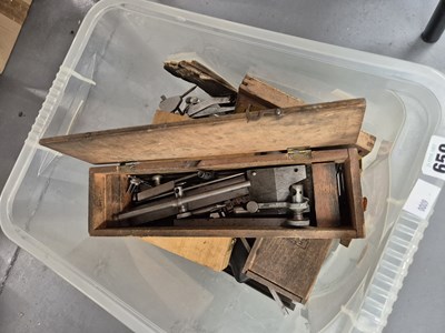 Lot 659 - A box of engineering tools