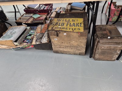 Lot 684 - A Wills 'Gold Flake' enamel sign, two Pears...