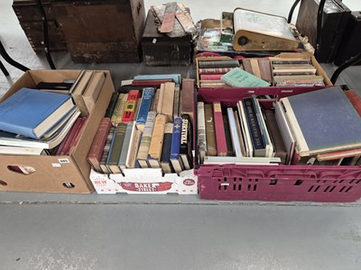 Lot 685 - Books: four large boxes, mixed subjects