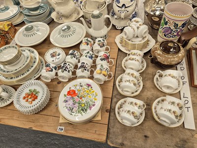 Lot 739 - A Doulton 'Tapestry' pattern dinner set, a...