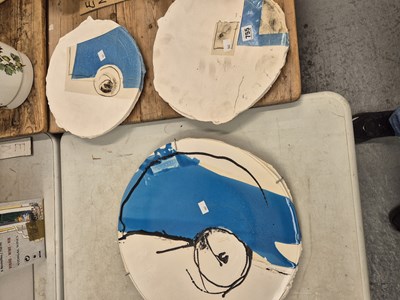 Lot 755 - Three art pottery plates
