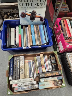 Lot 770 - Books: interior decoration, aviation, art, war,...