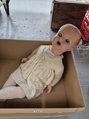 Lot 782 - A large vintage doll