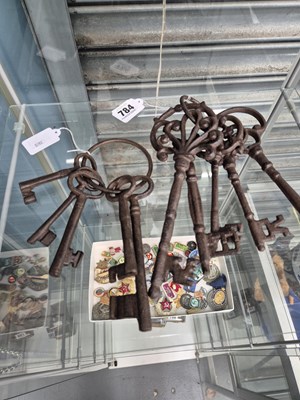 Lot 784 - A selection of iron keys