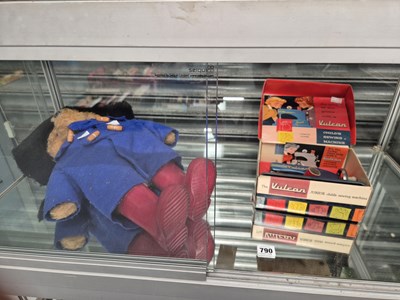 Lot 790 - A Paddington Bear toy and a Vulcan sewing machine