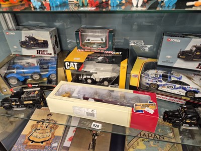 Lot 828 - Corgi heavy haulage and other die-cast trucks...