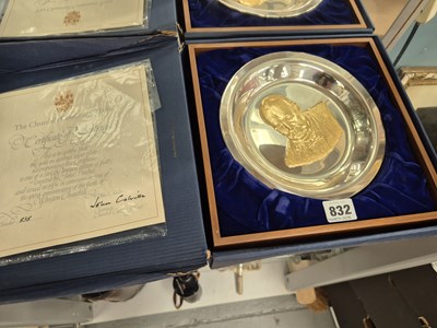 Lot 832 - A sterling silver Winston Churchill...