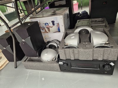 Lot 846 - A Denon AVR receiver amp. and a selection of...