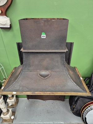 Lot 854 - An antique Art Nouveau fire hood