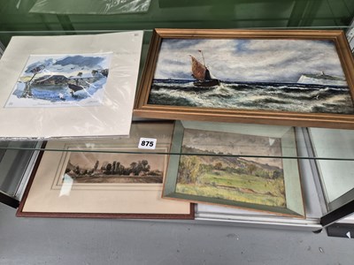 Lot 875 - Four various paintings
