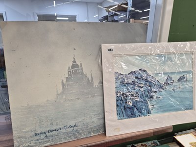 Lot 884 - Two watercolours