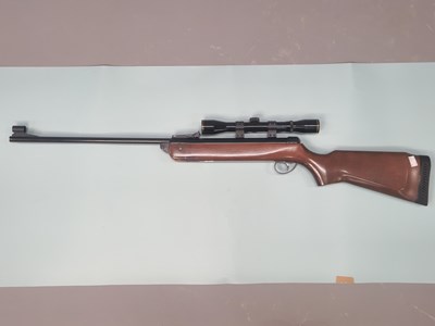 Lot 1237 - Air rifle. BSA meteor fitted with scope.