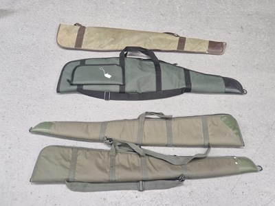 Lot 1239a - Four padded gun slips