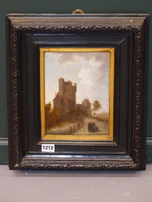 Lot 1212 - Early 19th century school, a Normandy castle...